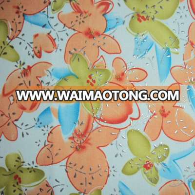 Hangzhou Jinyi 600D Printed Silver Drop Polyester oxford fabric PVC Backing